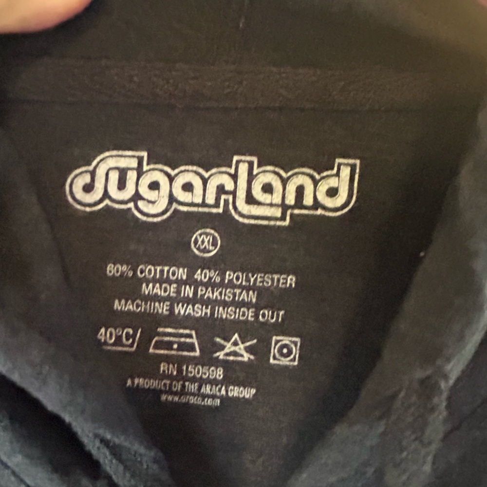 Vintage Sugarland On a Roll 2019 tour hoodie 2XL country Georgia band RARE - Picture 4 of 5